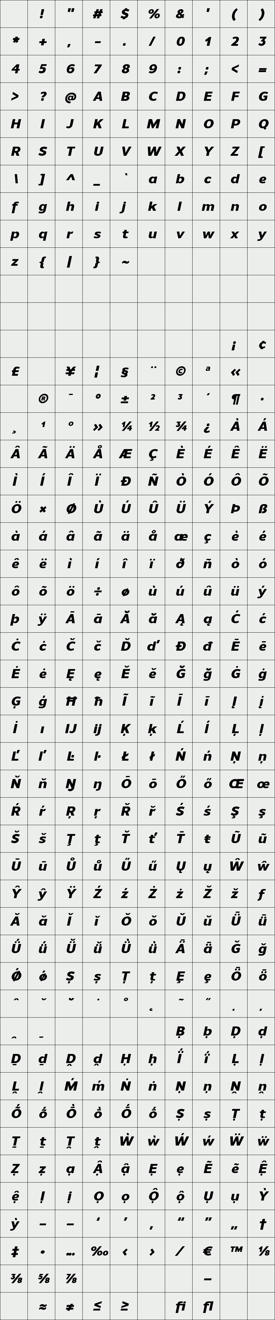 Uniman Heavy Italic