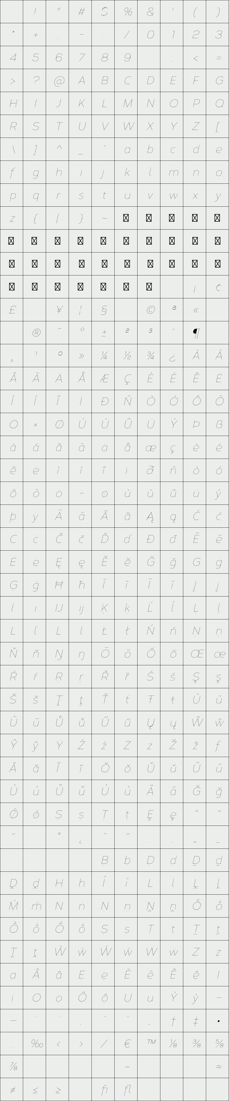 Corbert Thin Italic