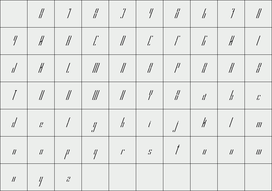 Hiroshi italic