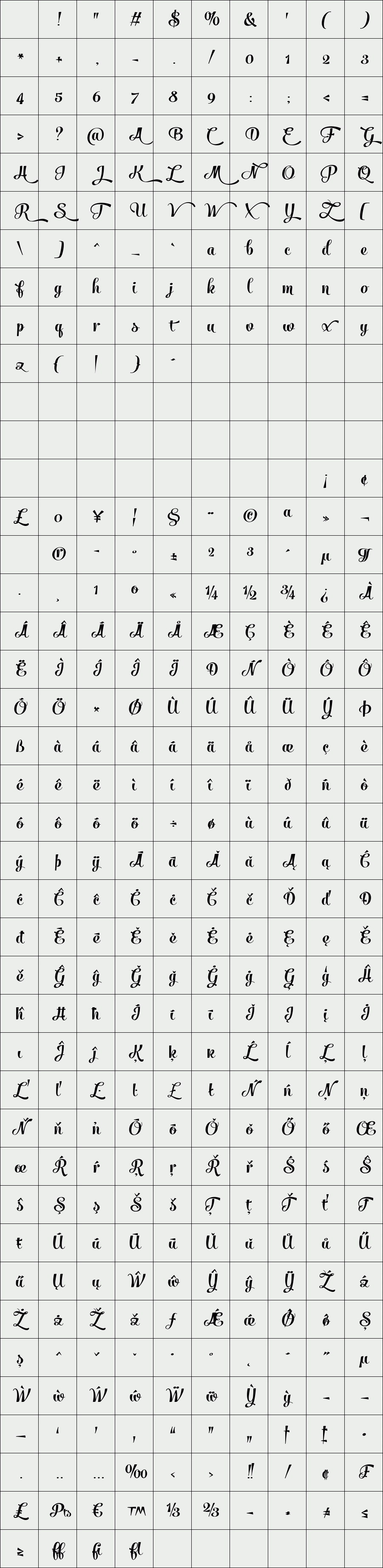 Salamander Script Bold