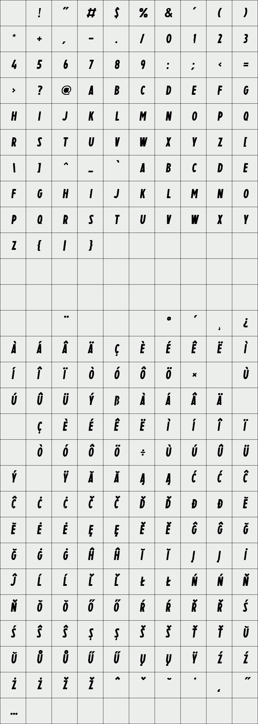 Benito clean italic