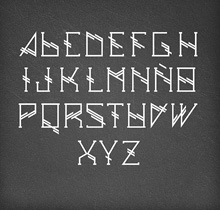 Straight Typeface