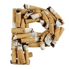 Cigarette butt font