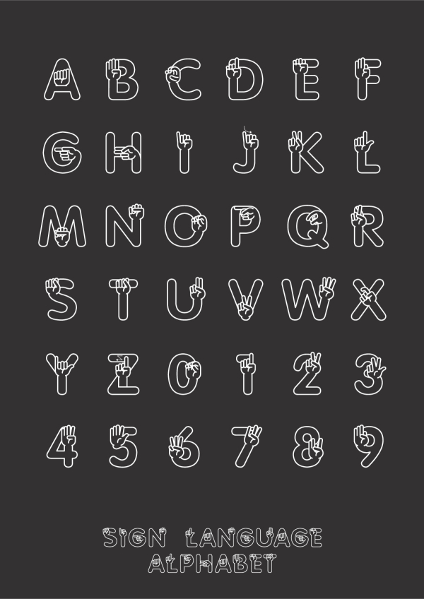 Sign Language Font