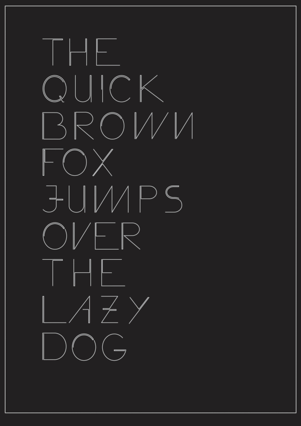 The Lightline Font