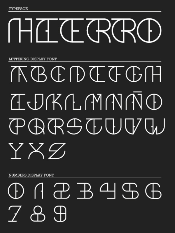 Hierro font