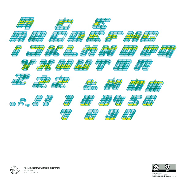 Typohole. Axonometry font 1