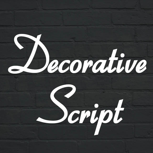 Decorative Script - FONTYPE