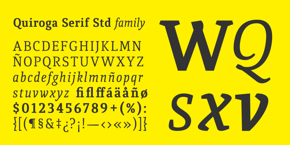 Quiroga Serif Std