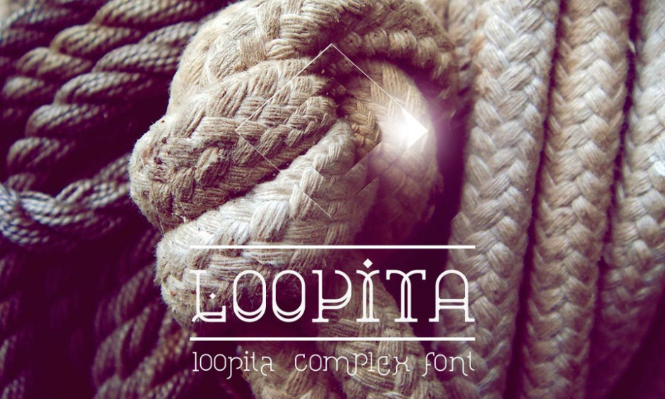 Loopita complex font