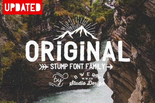 Stump font family