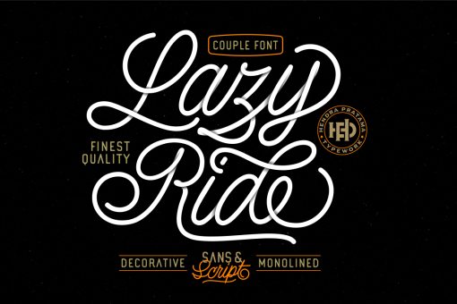 Lazy Ride - Script & Sans