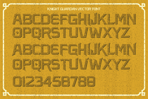 Knight Guardan typeface