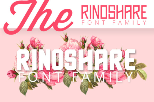 Rinoshare font family