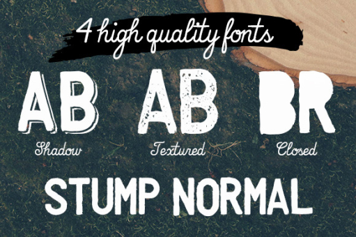 Stump font family